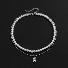 画像をギャラリービューアに読み込む, 「完全受注販売」ユニセックスで使える！パール&amp;ベアネックレス

