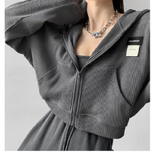 画像をギャラリービューアに読み込む, 「完全受注販売」夏でも◎着心地GOODなショート丈パーカー
